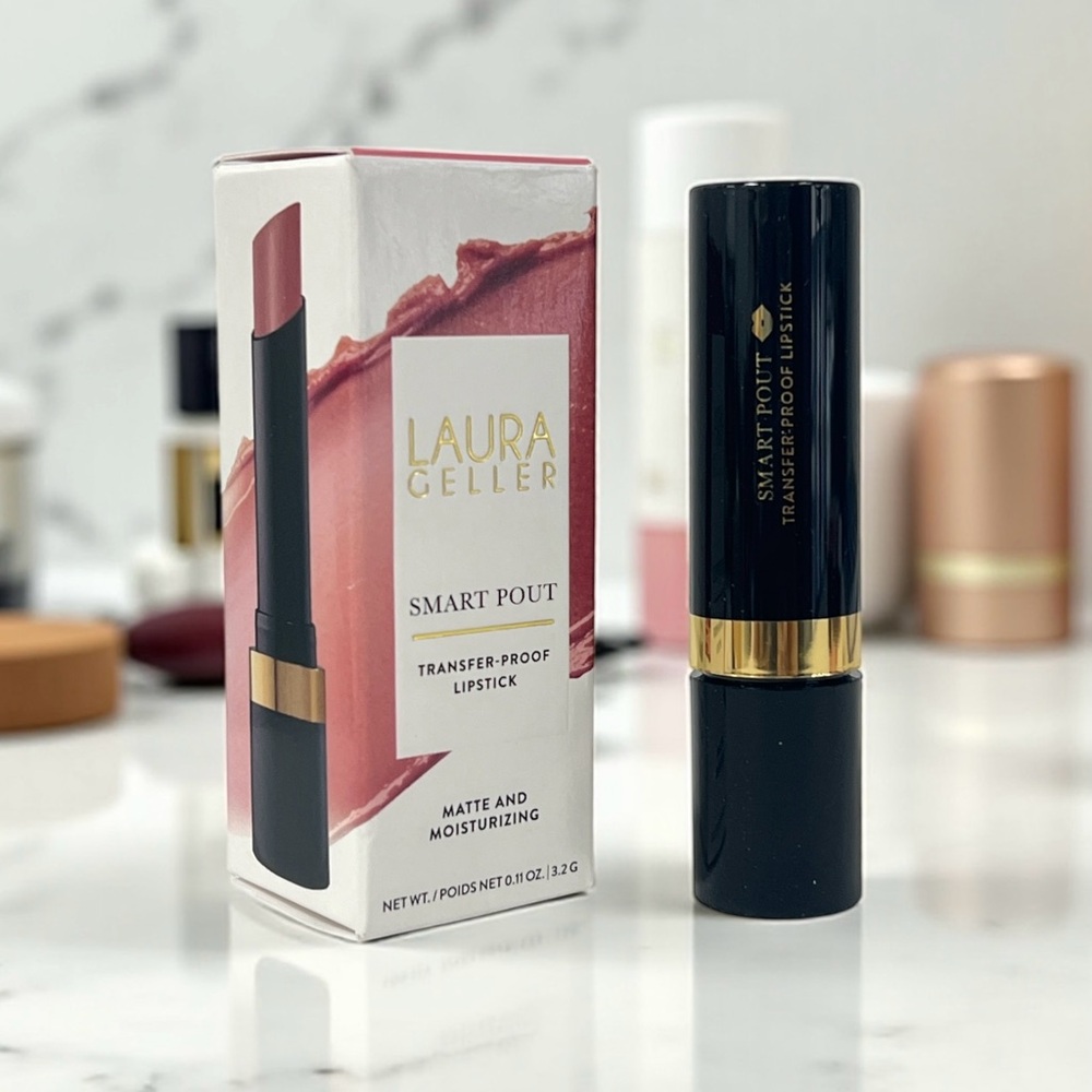 Laura Geller Smart Pout Transfer-Proof Lipstick Matte “Brilliant”